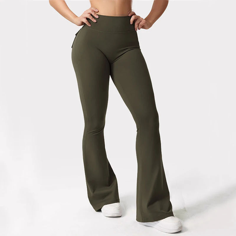 Women's Wide-Leg Yoga Leggings with Pockets