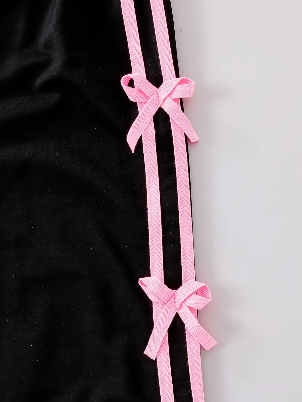 Girls' Bow-Trim Two-Piece Outfit Set