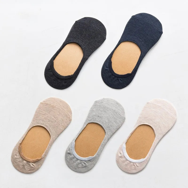 Women's Cotton Slipper Socks, 5-Pack
