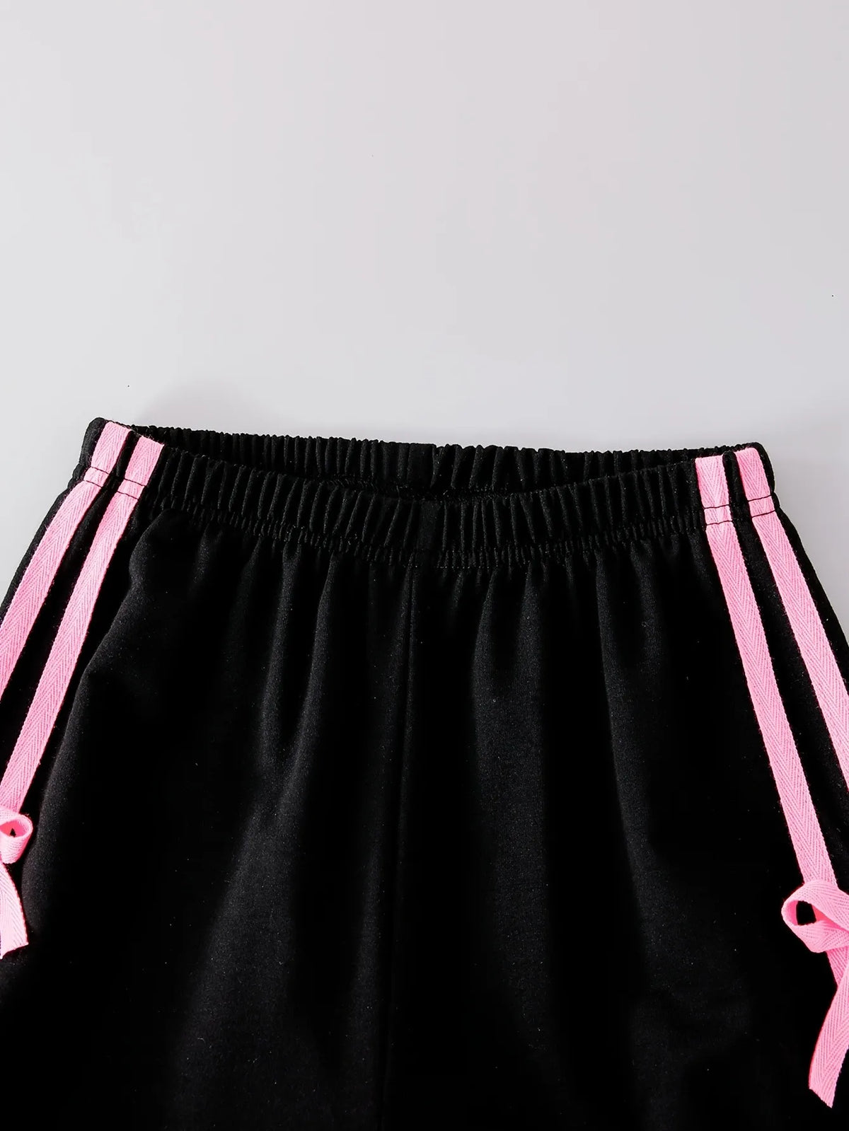 Girls' Bow-Trim Two-Piece Outfit Set