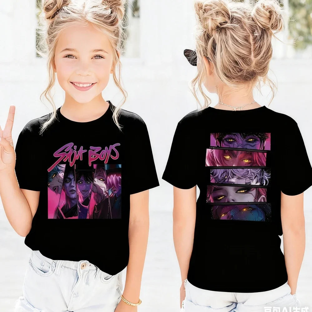 Girls' Cartoon Graphic T-Shirt
