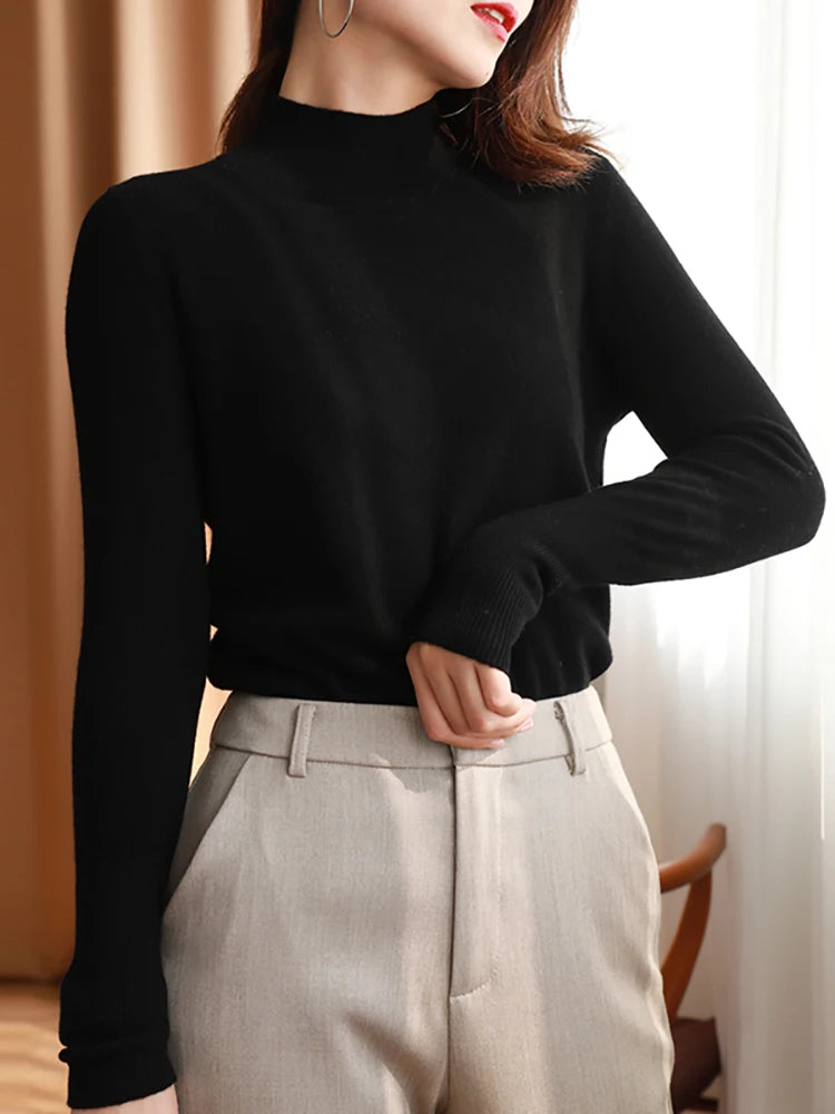 Women's Turtleneck Knit Sweater