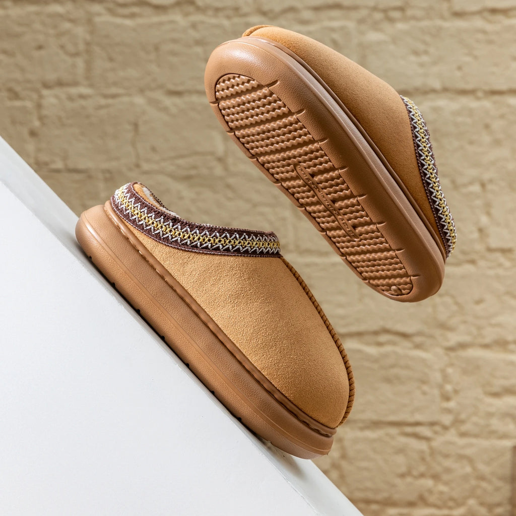 Men's Plush Fleece-Lined Slippers
