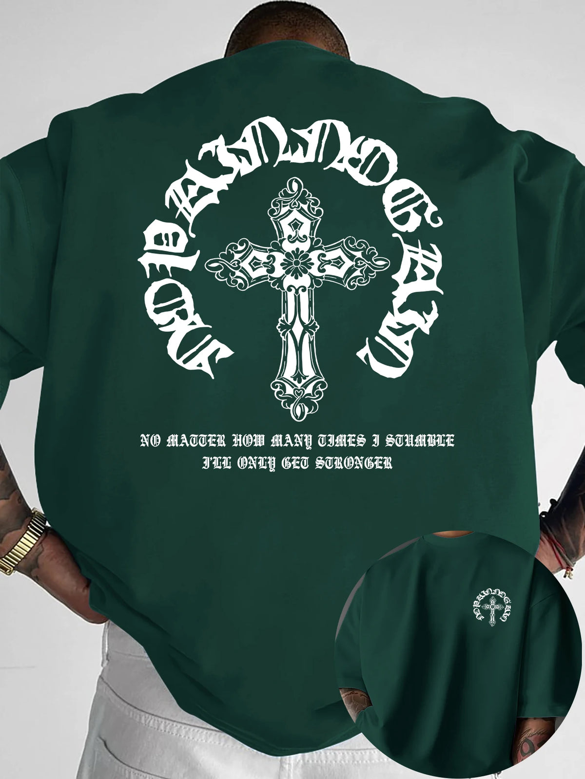 Men's Gothic Cross Graphic Tee