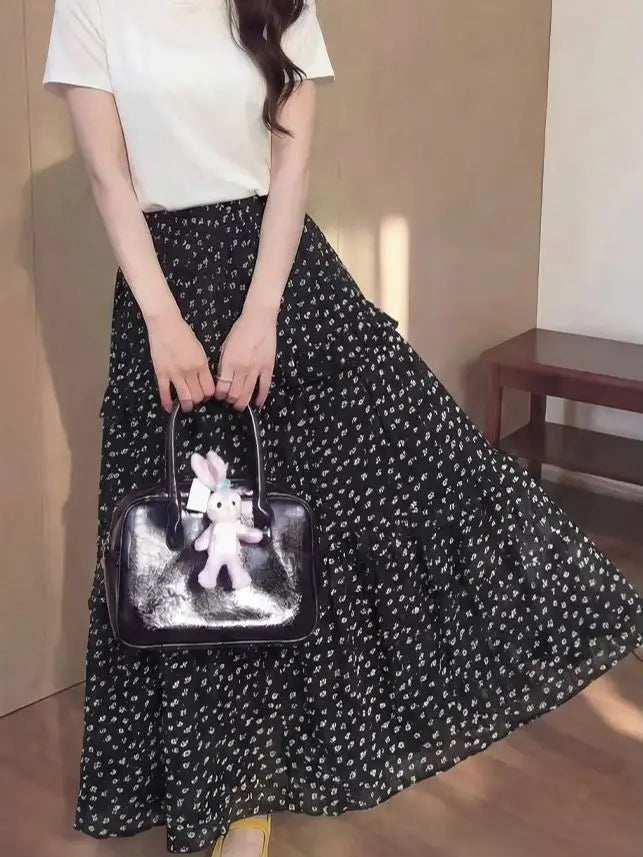 Women's Floral Midi Skirt