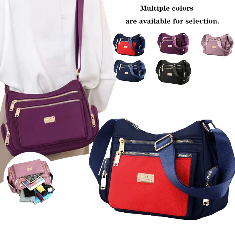 Women's Multi-Layer Zip Handbag