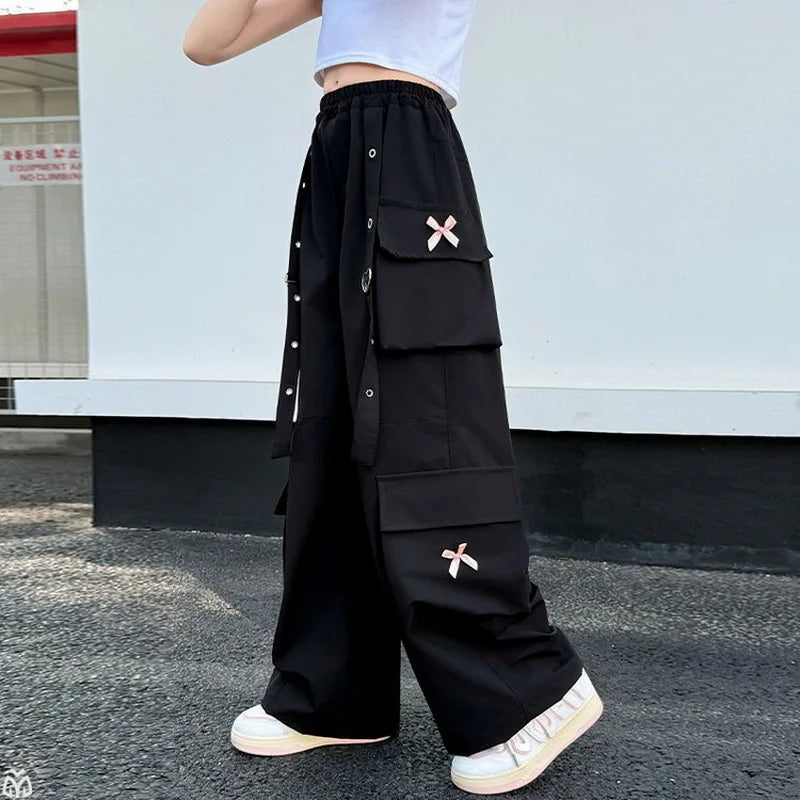 Girls' Cargo Pants with Side Pockets
