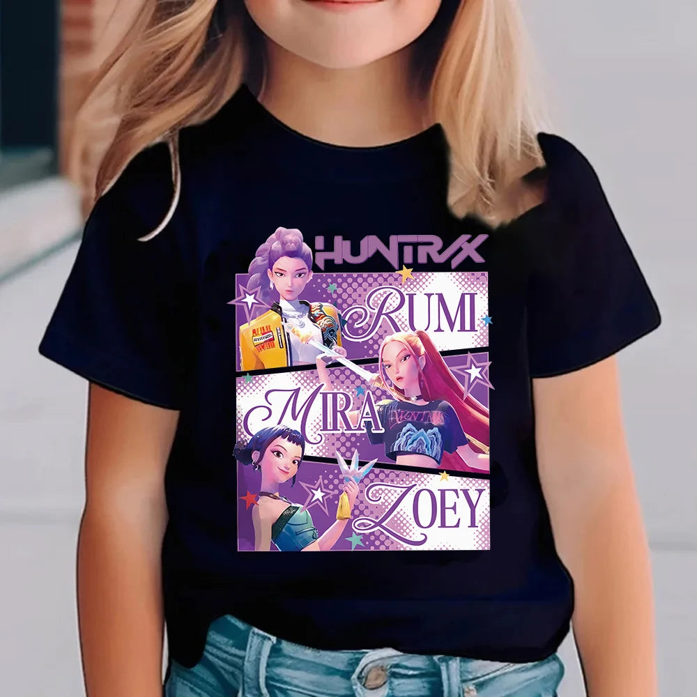 Girls' Cartoon Graphic T-Shirt