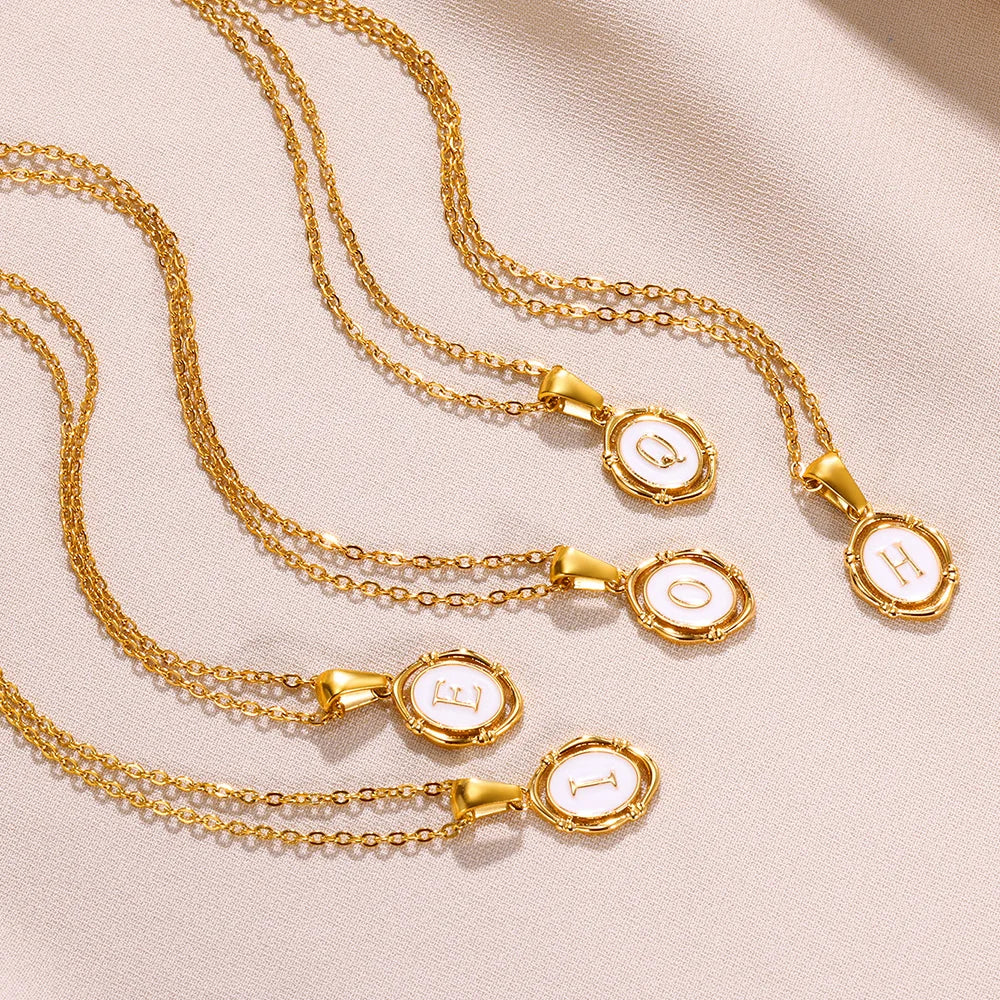 Women's Initial Letter Pendant Necklace (A–Z)