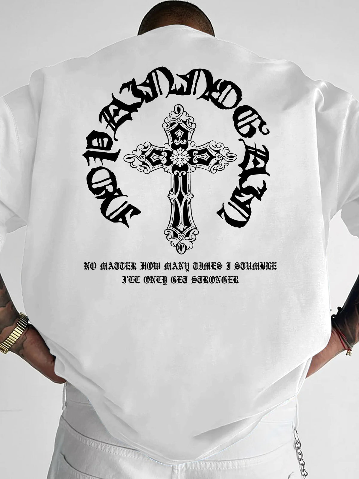 Men's Gothic Cross Graphic Tee