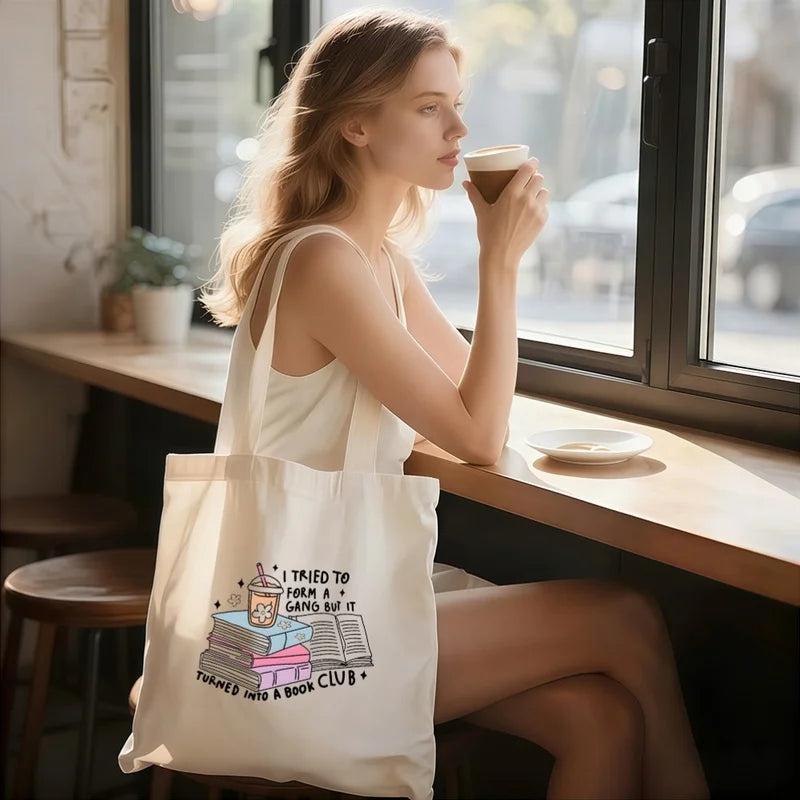 Book Lovers Canvas Tote Bag