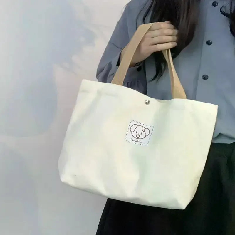 Canvas Tote and Crossbody Bag Set
