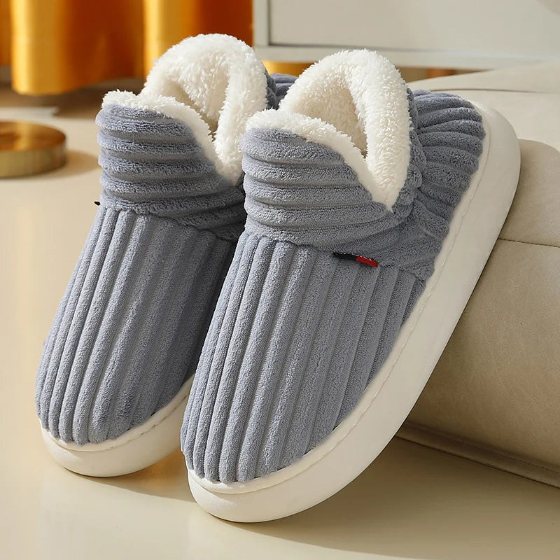 Men's Fluffy Ankle-Boot Slippers