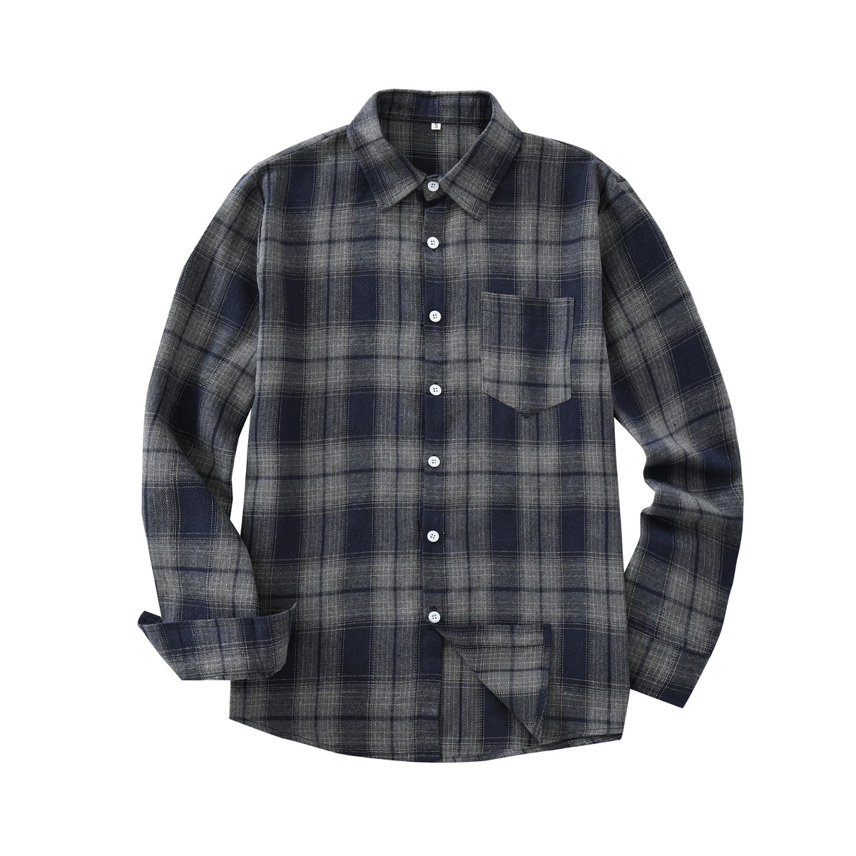 Men's Red Plaid Button-Down Shirt
