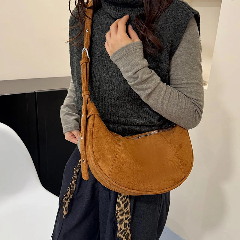 Women's Velvet Crossbody Shoulder Bag