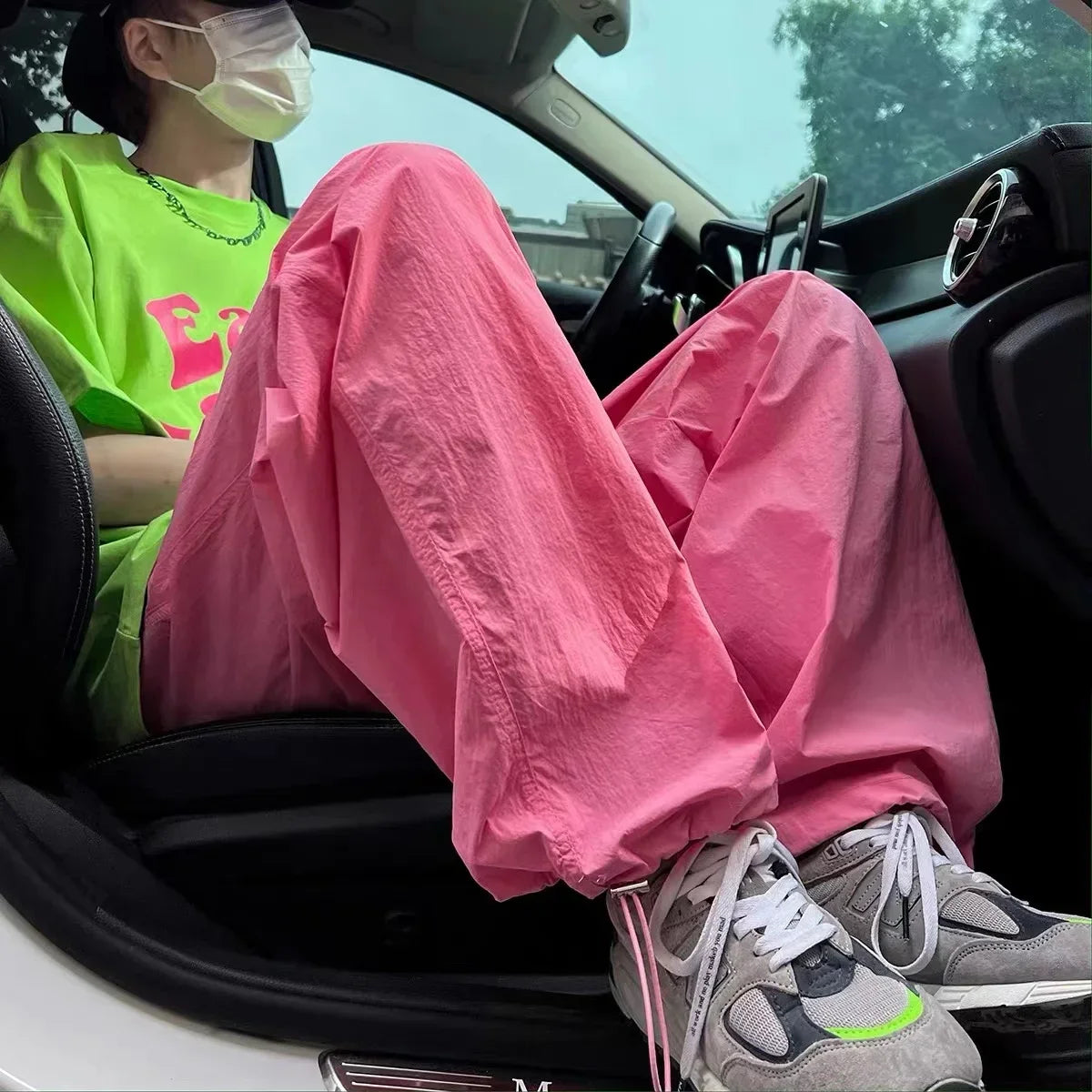 Women's High-Street Cargo Sweatpants