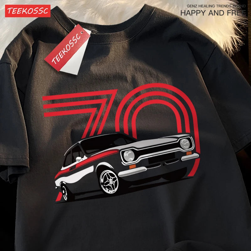 Vintage Old Car 70th Anniversary T-Shirt