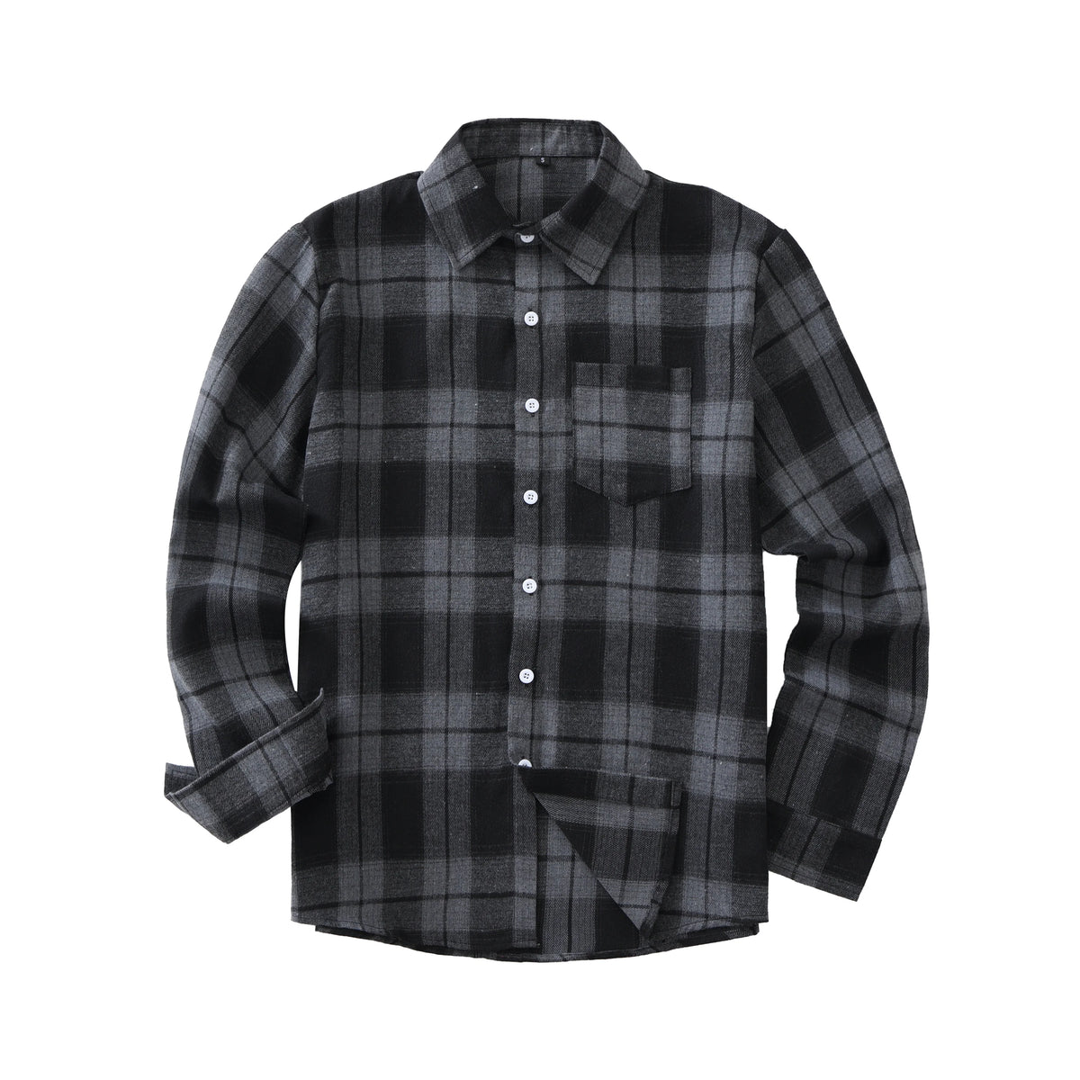 Men's Red Plaid Button-Down Shirt
