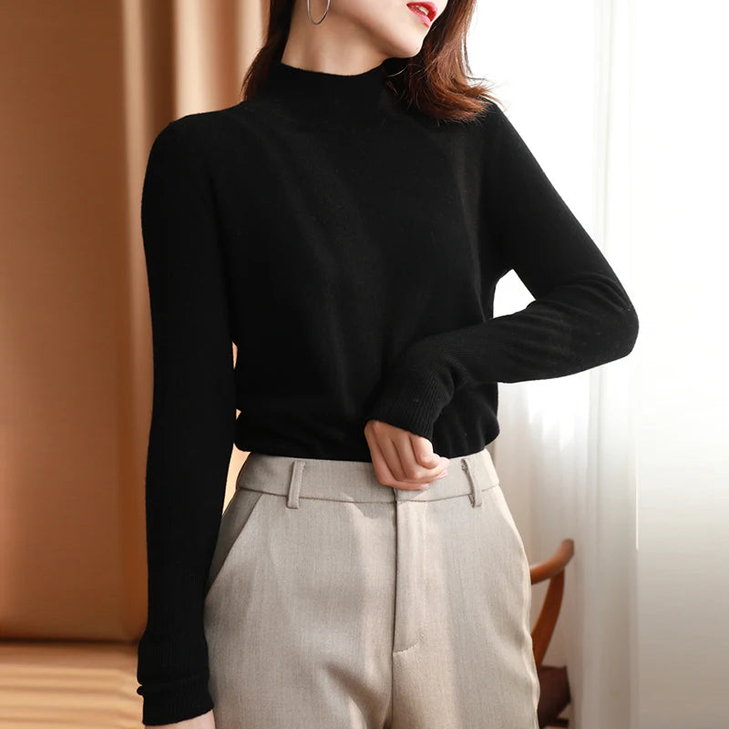 Women's Turtleneck Knit Sweater
