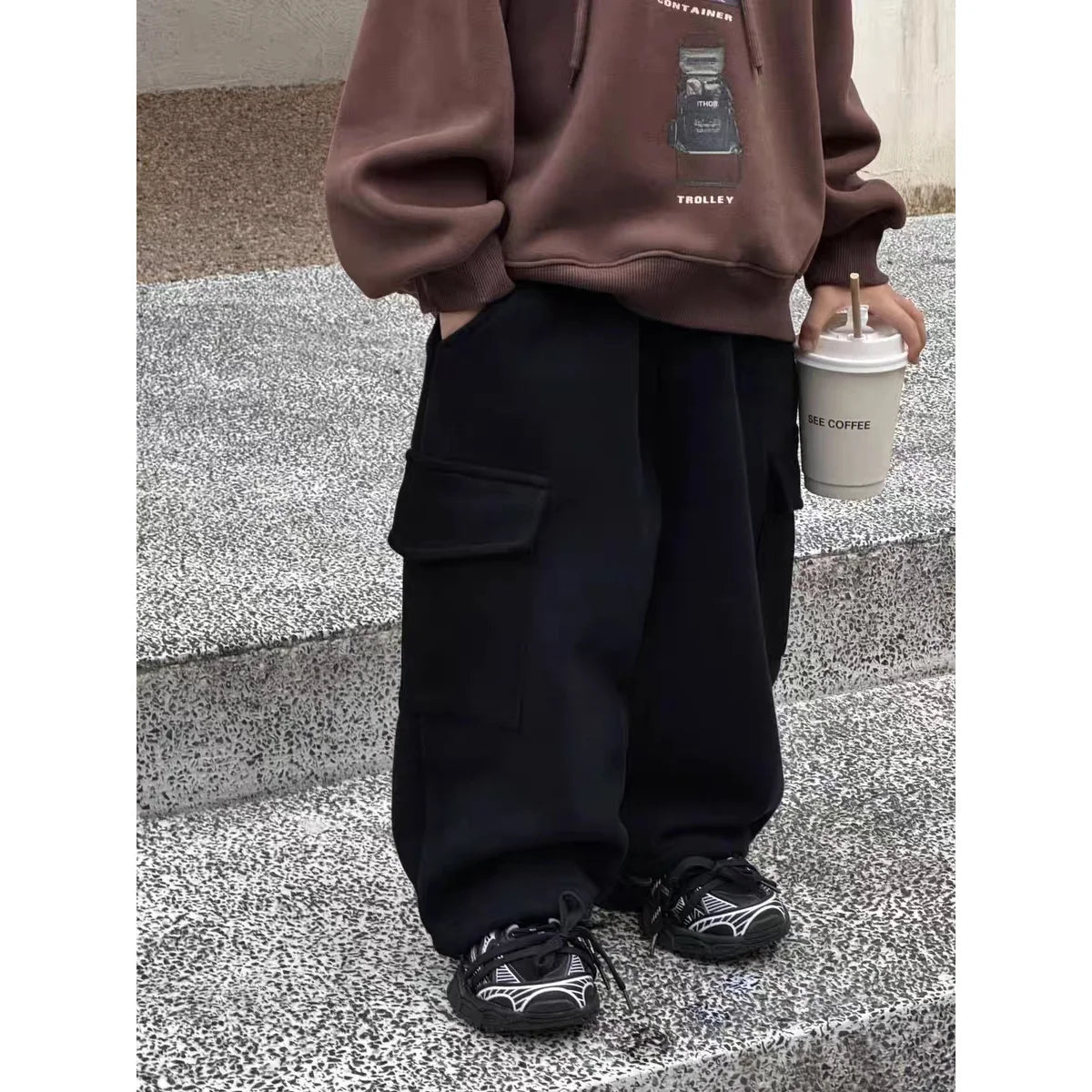 Kids' Winter Plush Warm Pants