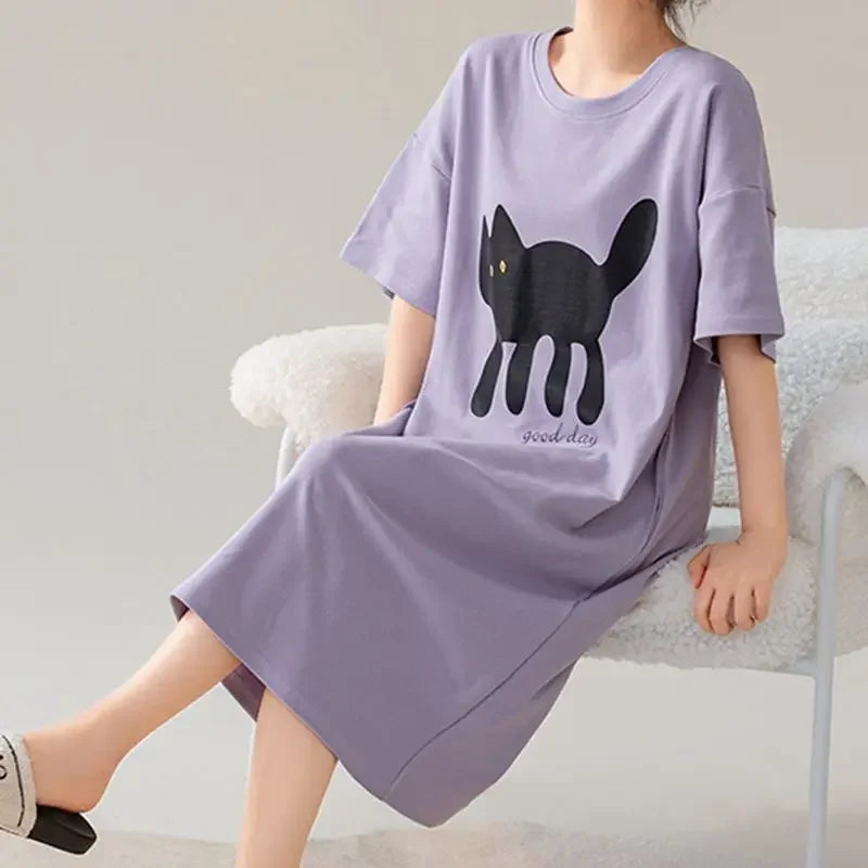 Happy Critters Cotton Nightgown