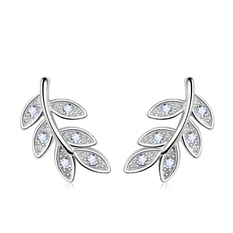Sterling Silver Hollow Butterfly Stud Earrings