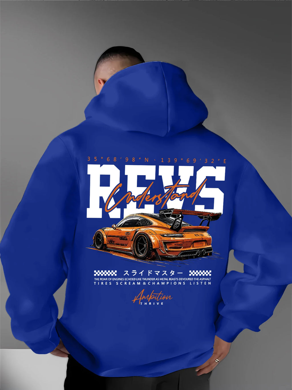 Men's Car Print Hoodie