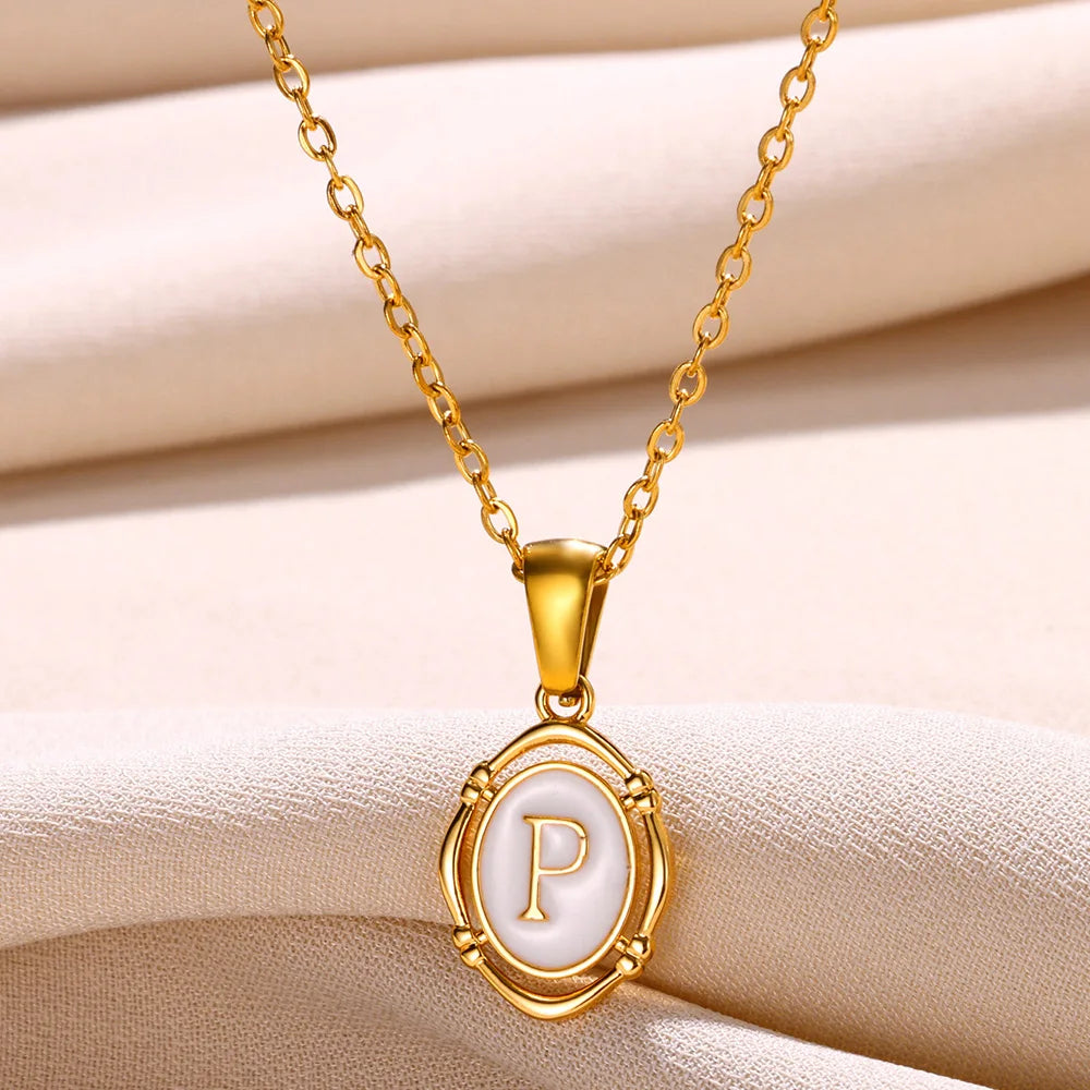 Women's Initial Letter Pendant Necklace (A–Z)