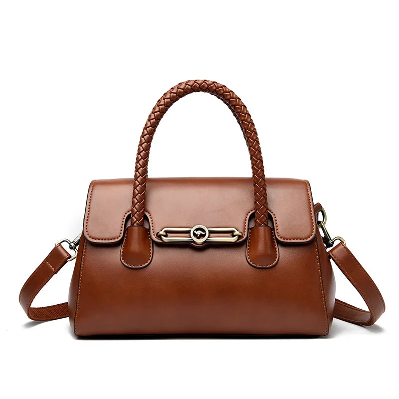 Women's PU Leather Messenger Shoulder Bag