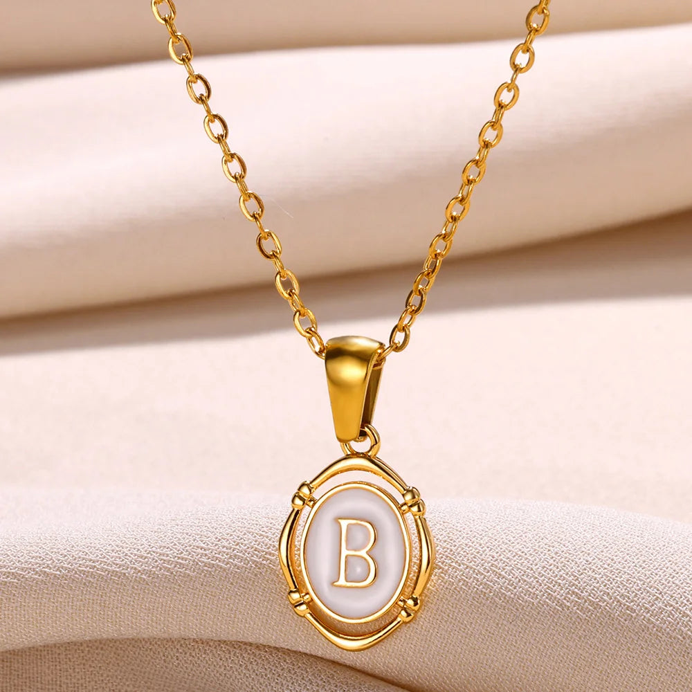 Women's Initial Letter Pendant Necklace (A–Z)