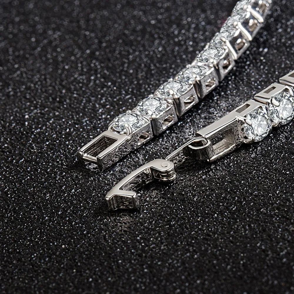 Sterling Silver Zirconia Tennis Bracelet