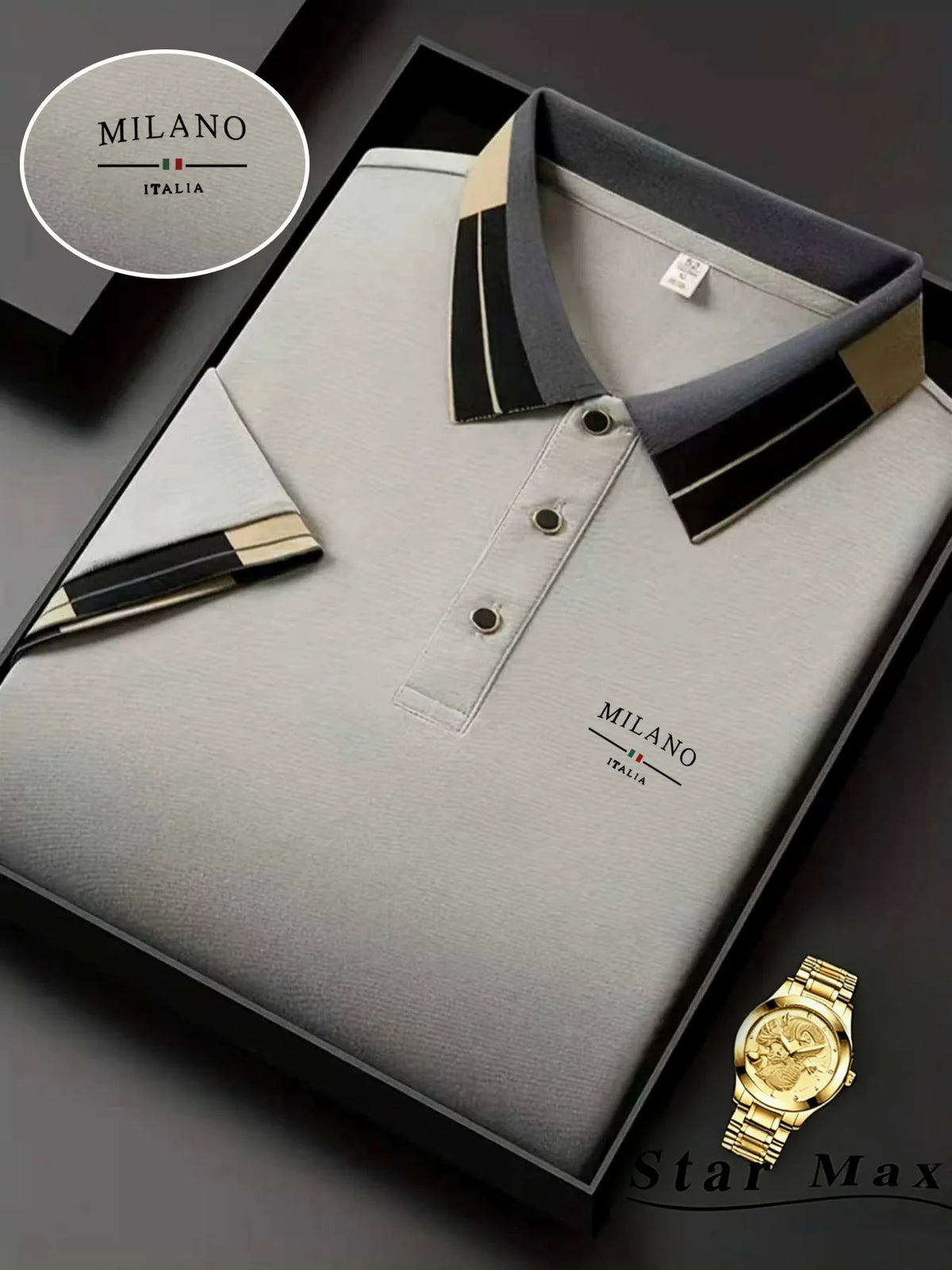 Men's Horse Embroidery Polo Shirt