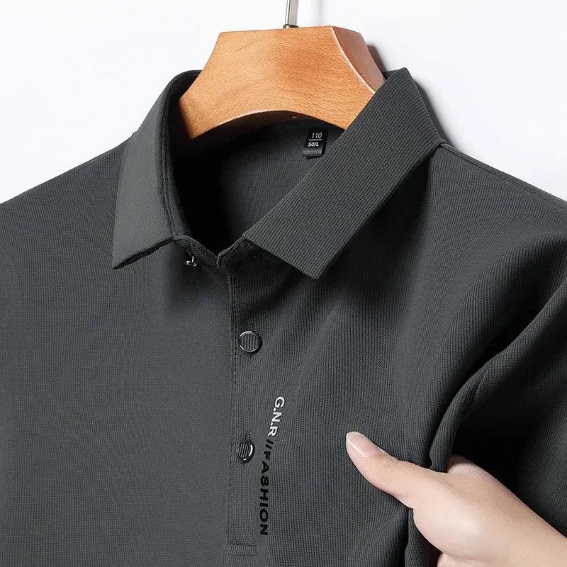 Men's Solid Color Polo Shirt