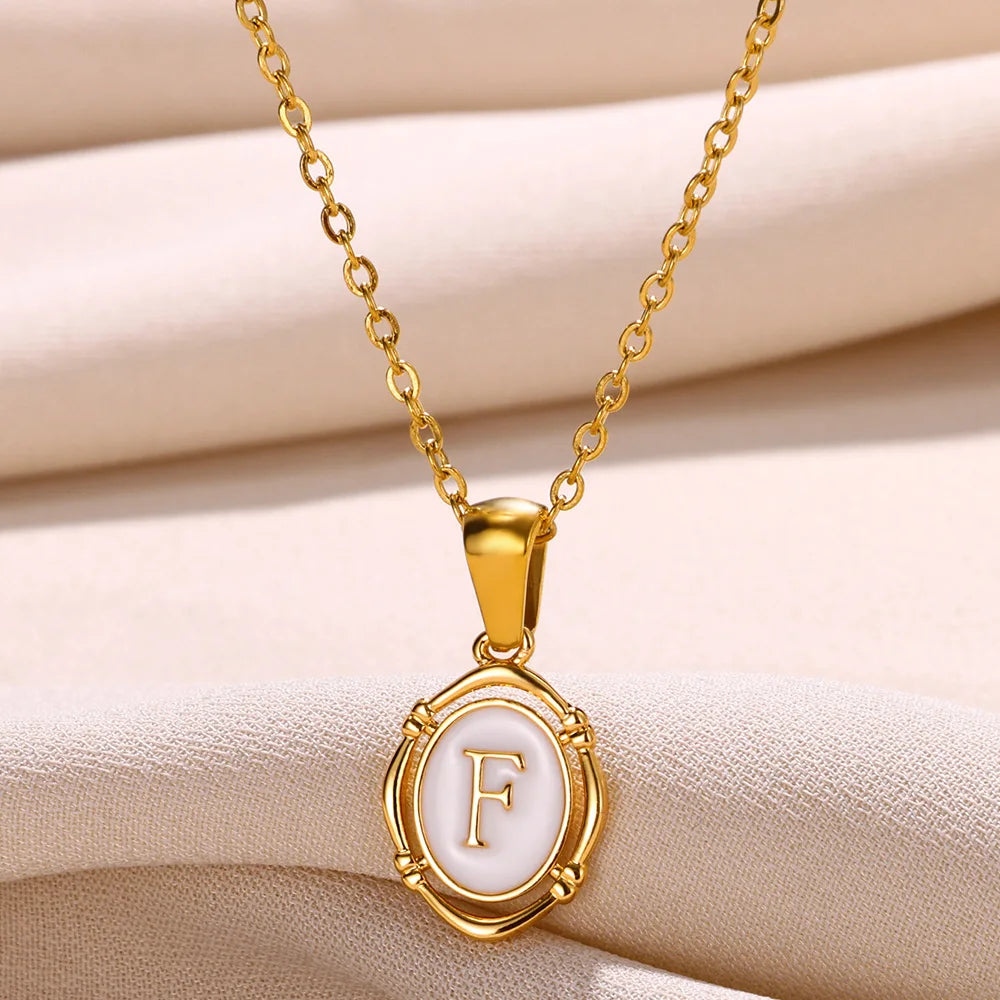 Women's Initial Letter Pendant Necklace (A–Z)
