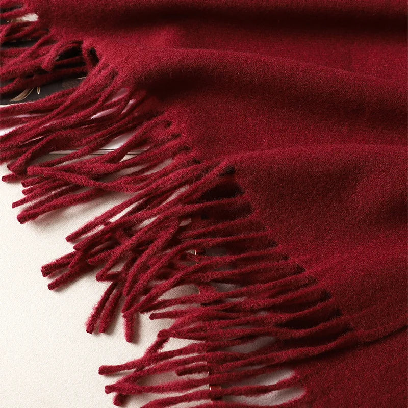 Women's Soft Pashmina Scarf with Tassels